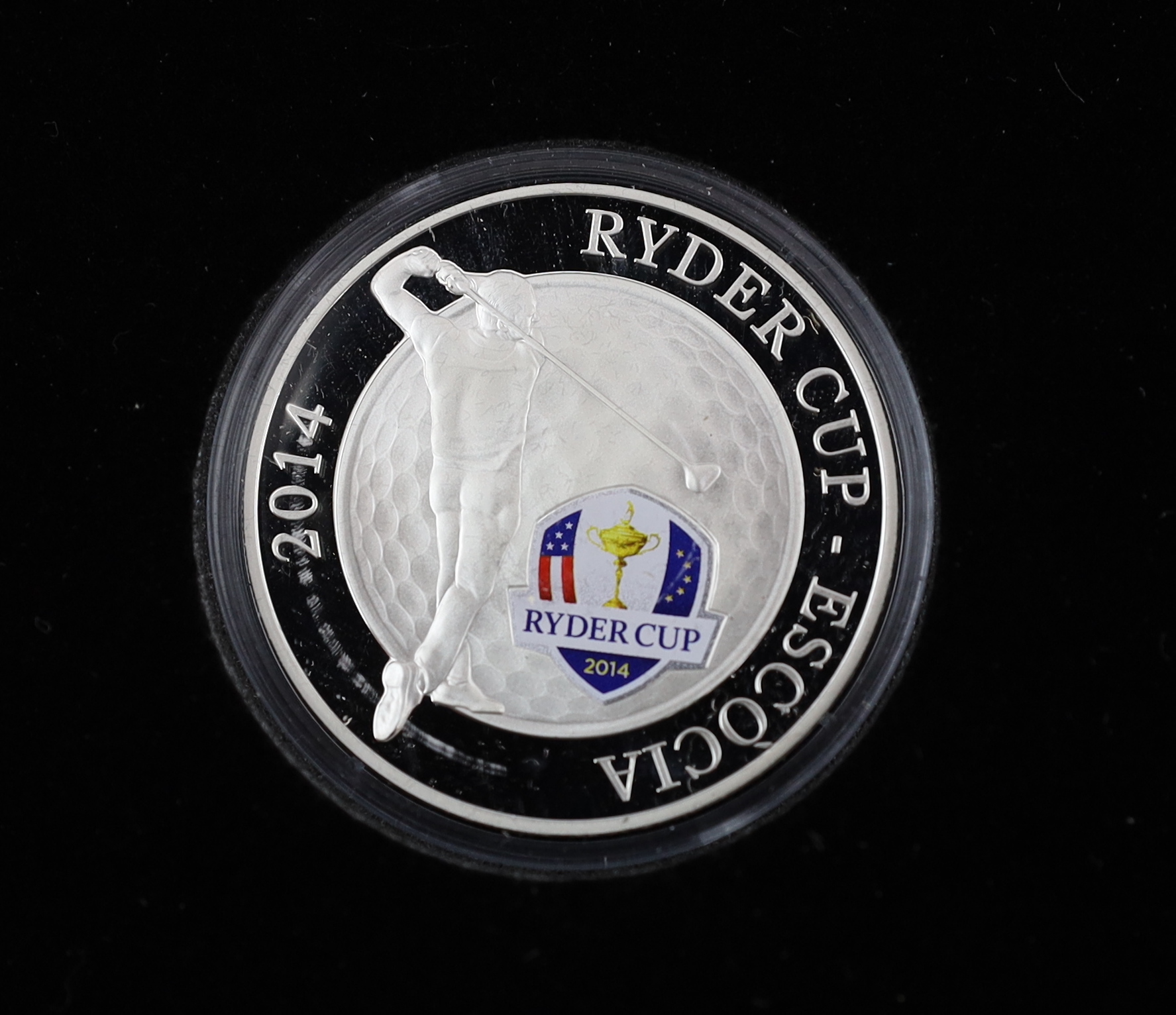 QEII and modern commemorative proof silver coins - Jersey 2014 2oz. ‘100 poppies’ coin, the First World War Centenary 2oz. numisproof, two London Mint 2009 Tristan de Cunha £5 coins, Royal Mint 2009 countdown XXX Olympia